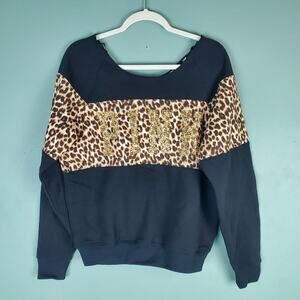 Victoria's Secret Pink Leopard Print Off The Shoulder Size Small